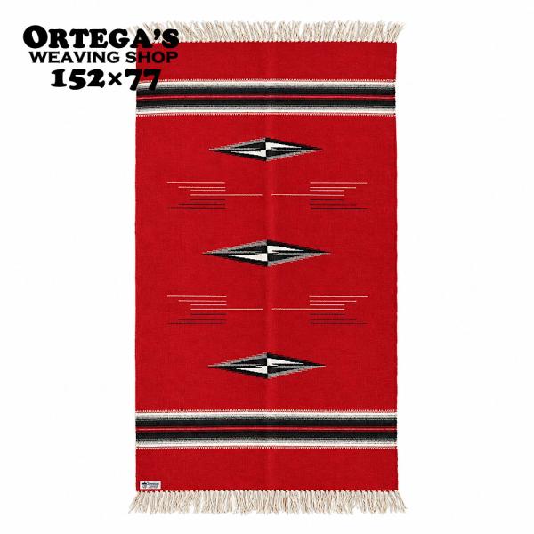 オルテガ チマヨ ハンドウーブン ラグ マット 152×77センチ　ORTEGA'S HAND WOVEN RUG MAT