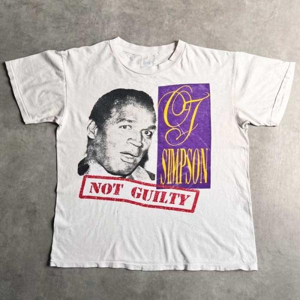 90's O.J SIMPSON NOT GULTY T-Shirts Made in USA 90年代 OJ