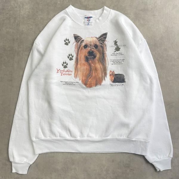 スウェット 古着 90s Jerzees ジャージーズ 犬 L 動物 アニマル スウェット 古着 90s Jerzees ジャージーズ 犬 L 動物 アニマルの通販