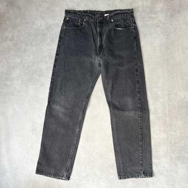 90's Levi's 505-0260 BLACK JEANS MADE IN USA W38L30 リーバイス