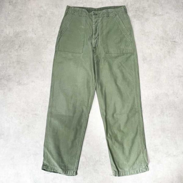 60's U.S.ARMY Baker Pants Botton Fly W33L33 60年代 ベイカー