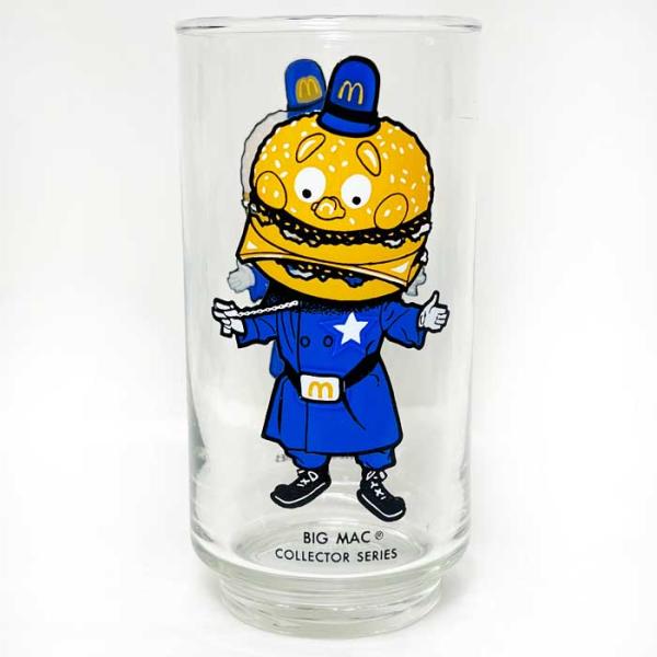 Vintage 70's Mc Donald Collector Series BIG MAC POLICE Glass