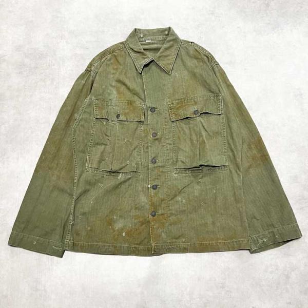 40's U.S ARMY M-43 HBT JACKET 13 STAR BOTTON Size 36R ヘリンボーン
