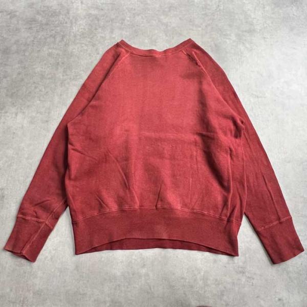 60's B.V.D RAGLAN SLEEVE SOLID SWEAT SHIRTS M（38-40）/BURGUNDY 60