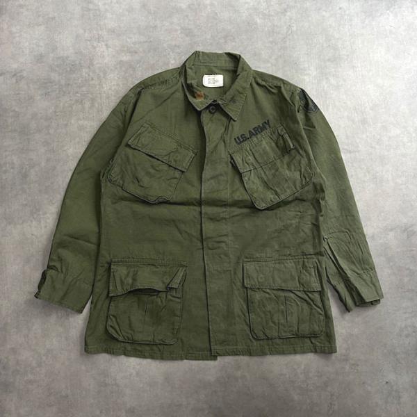 1970 US ARMY 5th Jungle Fatigue Military Jacket SMALL-SHORT