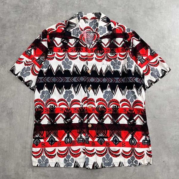 ビンテージアロハシャツ 50's KAMEHAMEHA VINTAGE 50's KAMEHAMEHA COTTON HAWAIIAN SHIRTS Made in HAWAII Size