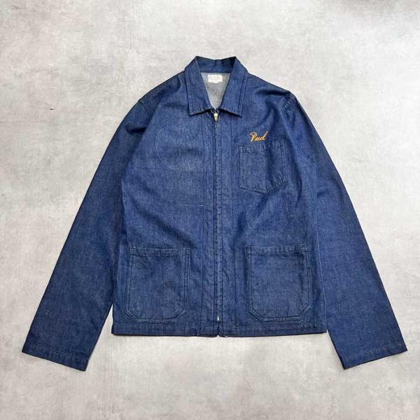 VINTAGE 50'S JUN'S CO. DENIM SOUVENIR JACKET Made in JAPAN