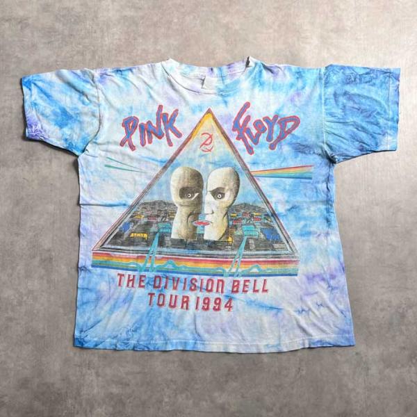 90'S PINK FLOYD THE DIVISION BELL 1994 TOUR TIE-DYE T-SHIRTS 90