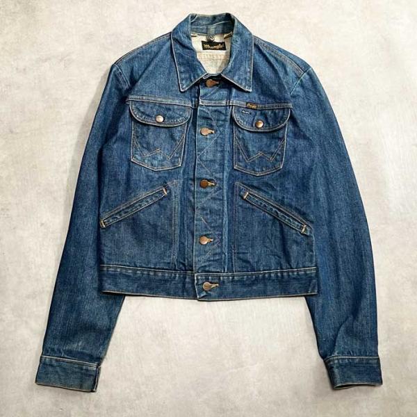Wrangler 124MJ デニムジャケット サイズ40 USA製 navie_u-1482
