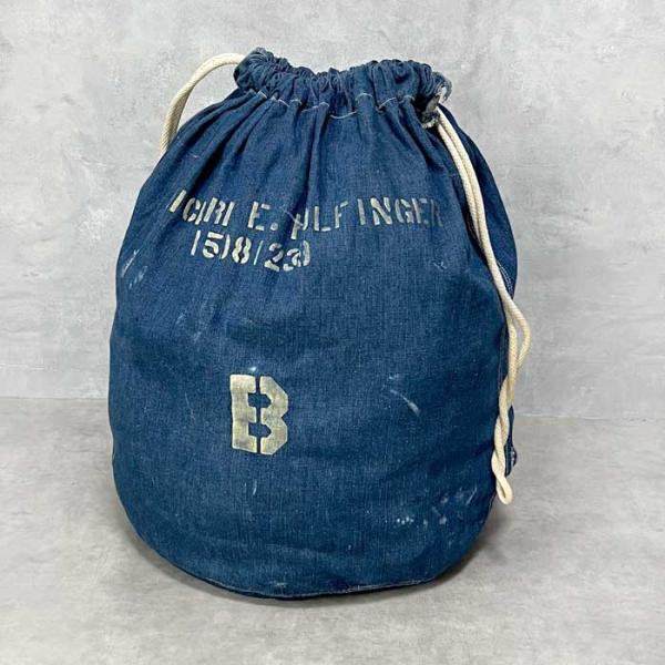 30-40'S U.S MILITARY Denim Stencil Laundry Bag 30-40年代 U.S