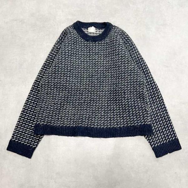 L.L.Bean（エルエルビーン） L.L.Bean Birds Eye Wool Sweater NAVY/L