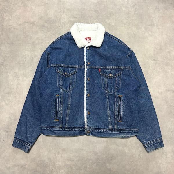 80's Levi's 70609-0218 Boa Denim Jacket Made in USA XL 80年代