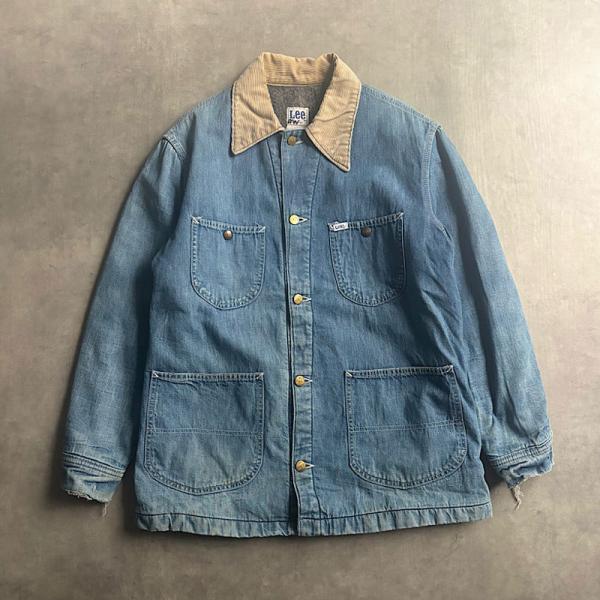 ジャケット・アウター Lee 81-LJ Denim Chore Jacket 1980s 80'S Lee 81-LJ Blanket Lined Denim Chore Jacket Made in USA 80年代