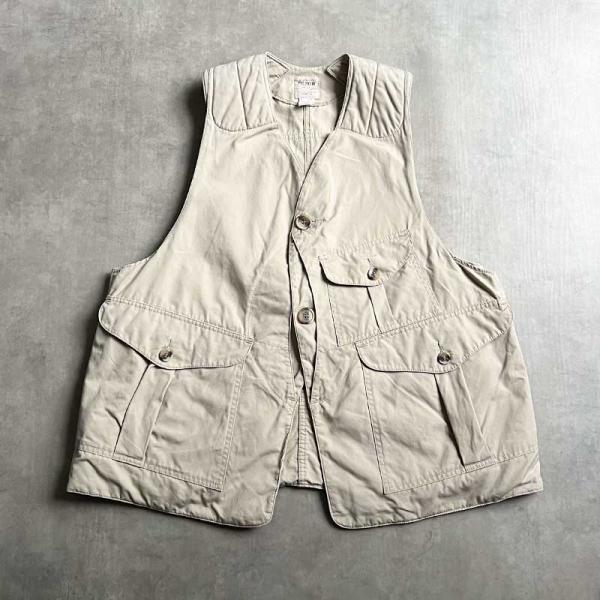 FILSON 80'S Half Moon Hunting Vest Made in USA KHAKI/XL 80