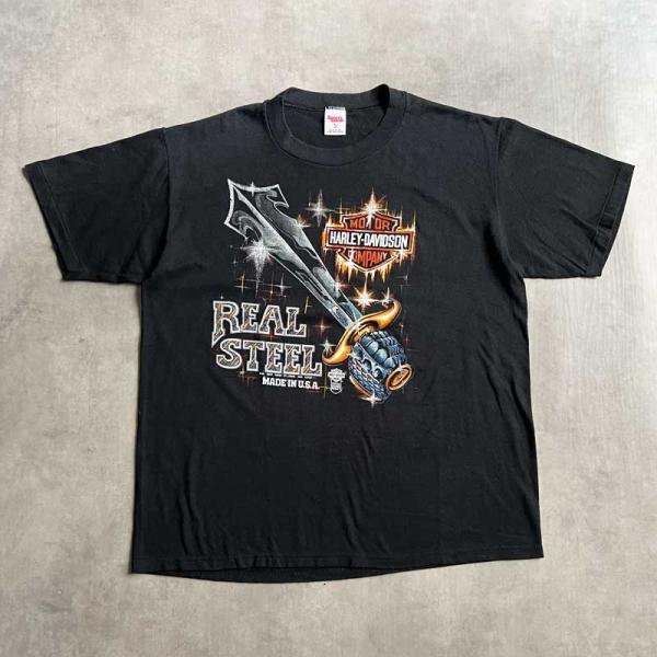 スペシャル 80s 90s ハーレーダビッドソン REAL STEEL T黒