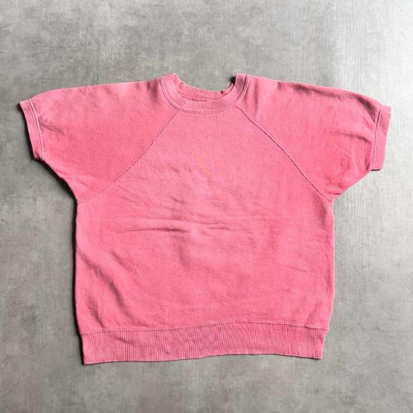 vintage 60's 70's 半袖スウェット 半スウェ ピンク 60'S