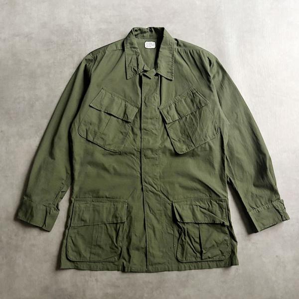 1969 U.S ARMY 5th Jungle Fatigue Military Jacket Rip-Stop SMALL