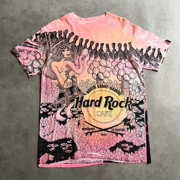 90'S Hard Rock Cafe All Over Print North Shore Hawaii T-Shirts