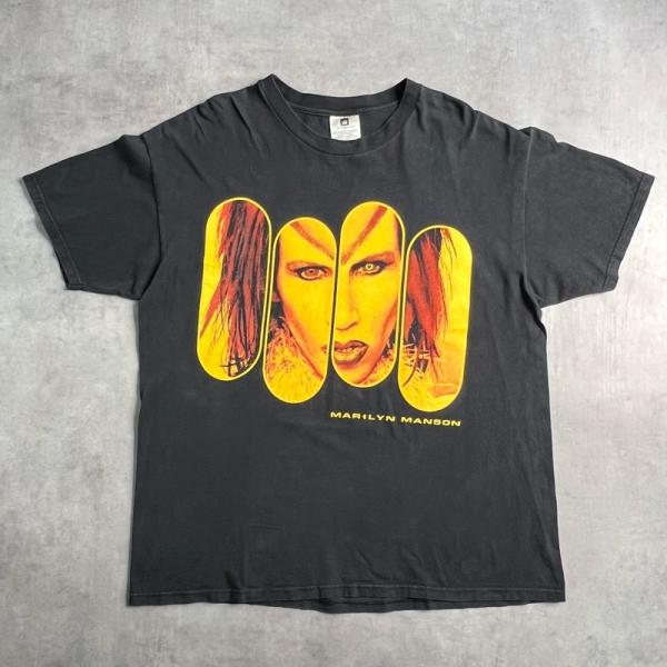 90'S MARILYN MANSON Rock is Dead T-Shirts BLACK/XL 90年代 マリリン