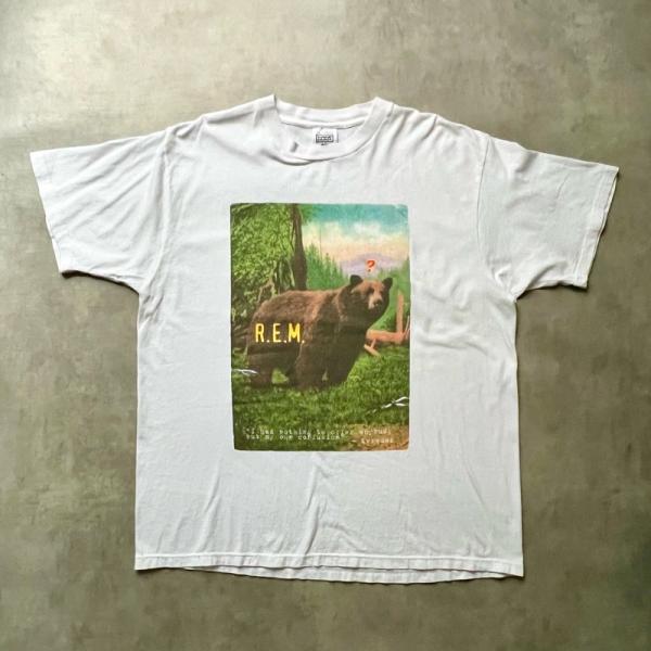 90'S R.E.M Monster Tour T-Shirts Made in USA WHITE/XL 90年代