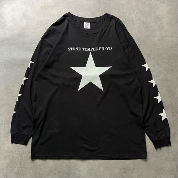 00'S Stone Temple Pilots NO4 Star Long SLeeve T-Shirts BLACK/XL 00