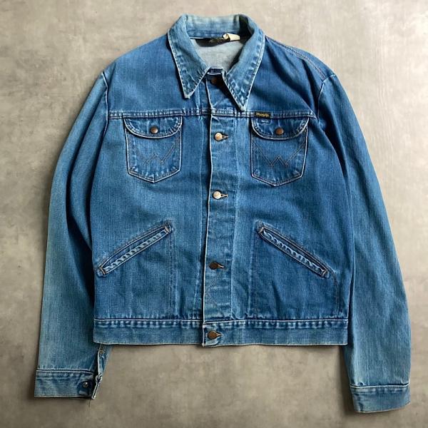 80's WRANGLER 136MJ Denim Jacket Made in USA/44long : NAVIE - 通販