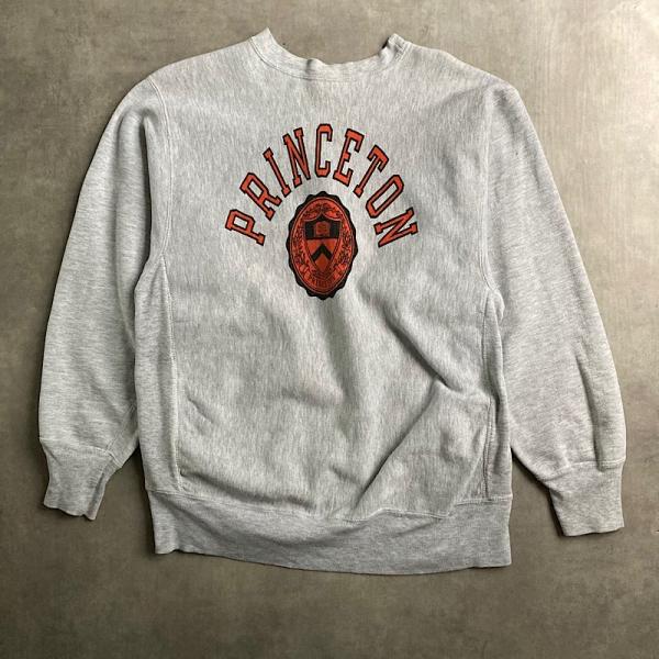 80'S Campion Reverse Weave Sweat Water Print Made in USA Gray XL