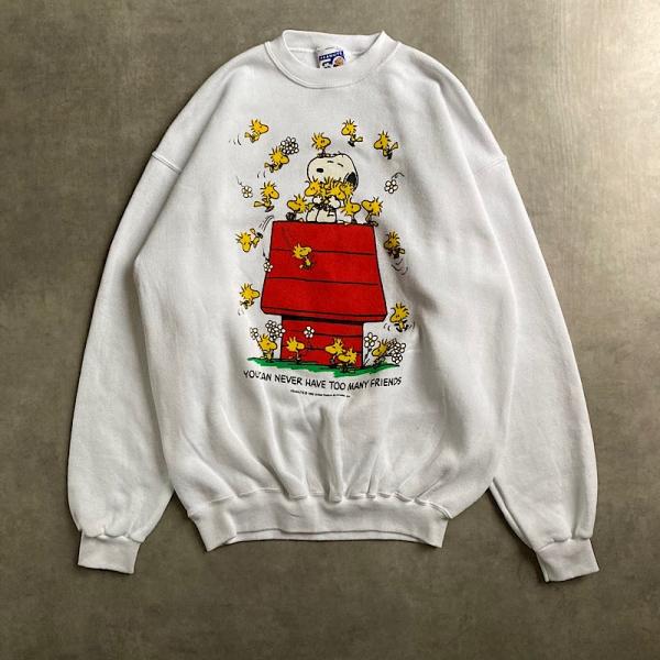 90'S PEANUTS SNOOPY 50 Years Anniversary Sweat Shirts 90年代