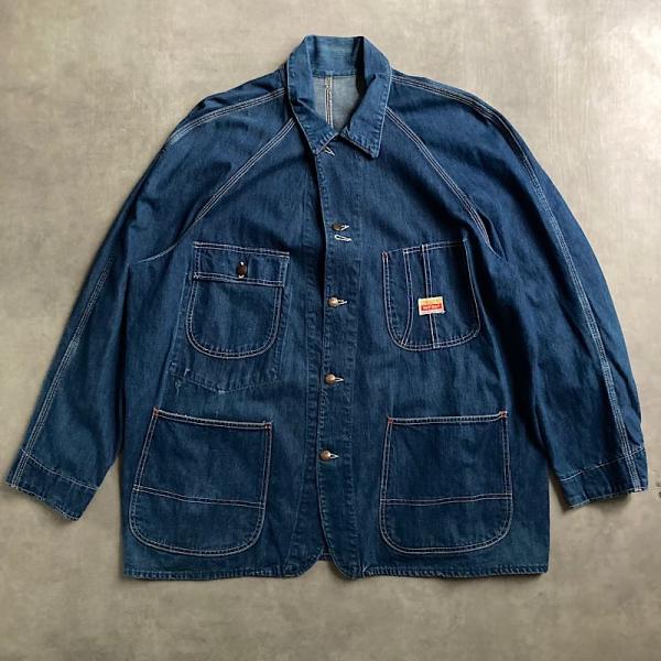 あ*氏様 50s PAYDAY デニムカバーオール 雰囲気系 50's PAYDAY DENIM CHORE JACKET 50年代 ペイデイ デニムカバーオール