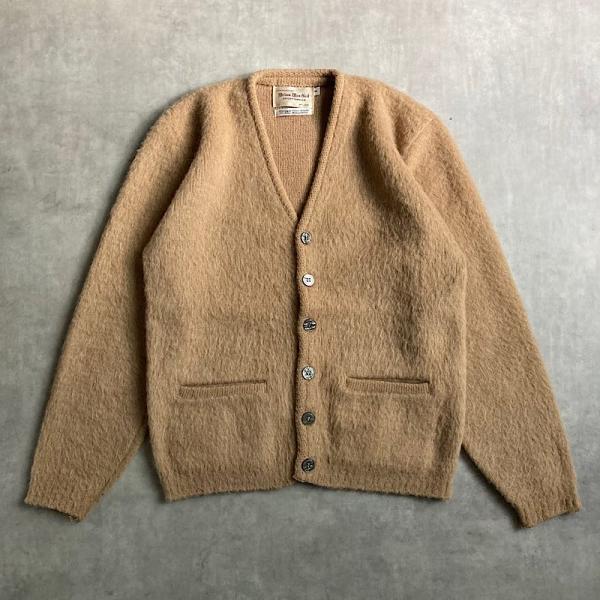 60's BRIAN MACNAIL MOHAIR CARDIGAN BEIGE/S 60年代 ブライアン