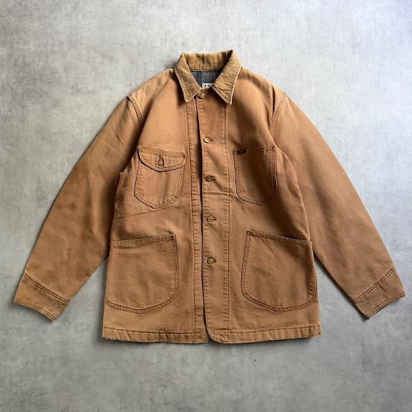 70's Lee BROWN DUCK Blanket Lined Denim Chore Jacket Made in USA