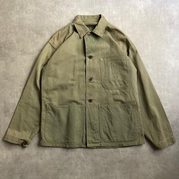 40's U.S.M.C P-41 HBT UTILITY Jacket 身幅58cm 40年代 アメリカ海