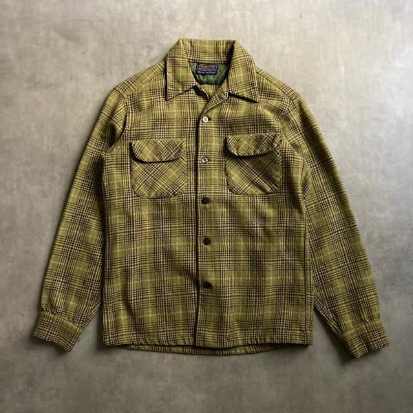 60's PENDLETON Wool Check Board Shirt Made in USA 60年代 ペン