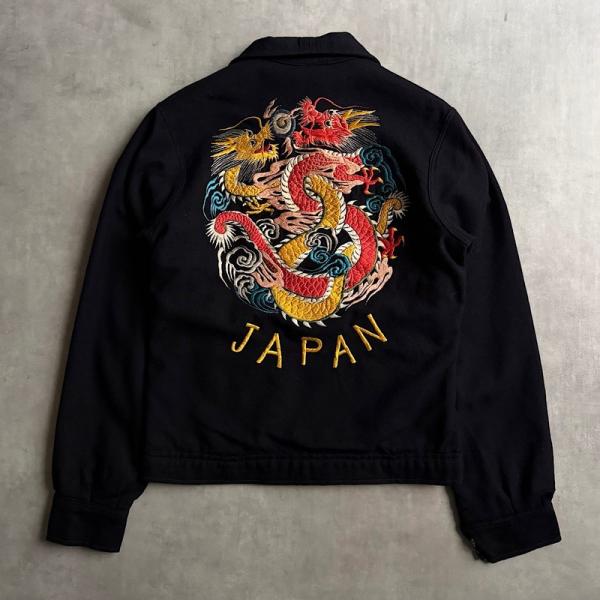 40-50's JAPAN WOOL TOUR JACKET DRAGON 身幅48cm 40-50年代 ウール