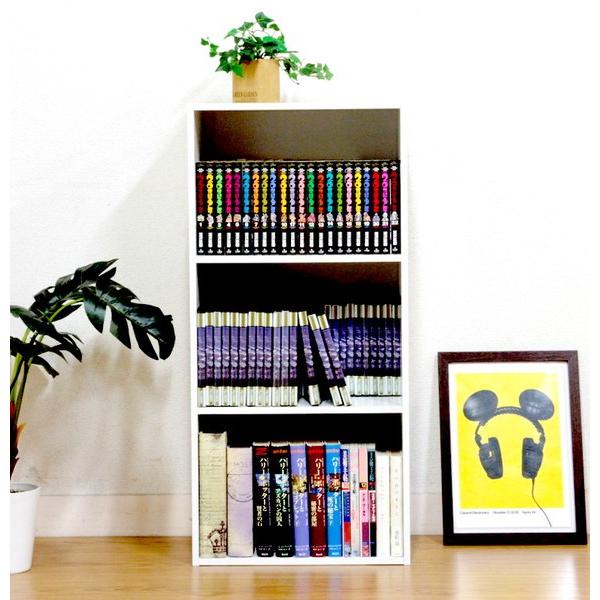 本棚 収納棚 整理 棚 ラック 大容量 子供 コンパクト 3段 スリム 白 単行本棚 文庫本棚 漫画 Dvd ロー 押入れ 約 幅42 奥行30 Kag Navio 通販 Yahoo ショッピング