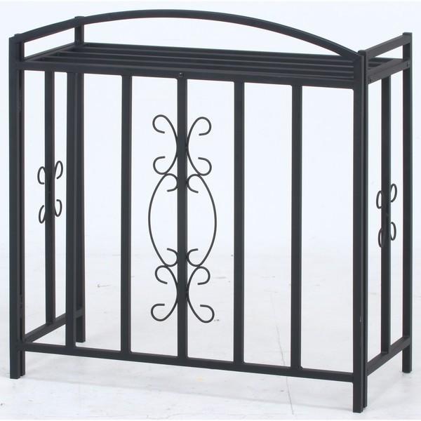 室外機カバー アイアン おしゃれ 安い 収納 棚 効果 夏 節電 省エネ 日よけ フラワースタンド 花台 花瓶台 鉢置き台 北欧 黒 幅90 奥行43 Kag Navio 通販 Yahoo ショッピング