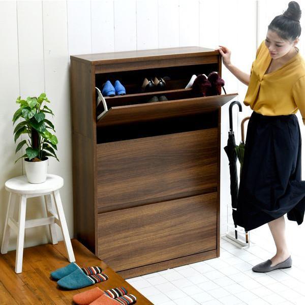 下駄箱 シューズラック シューズボックス 靴箱 オフィス 北欧 収納