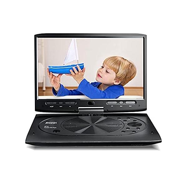 送料無料 MYDASH ポータブルDVDプレーヤー 12.5インチ 車 子供用 DVD