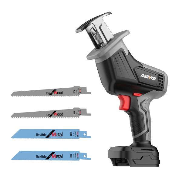 NANWEI 充電式レシプロソー マキタ18Vバッテリー対応 ブラシレスモータ― 小型電動 コードレス 3500spm ストローク長15mm DIY 木材金属などの切断 無段変速