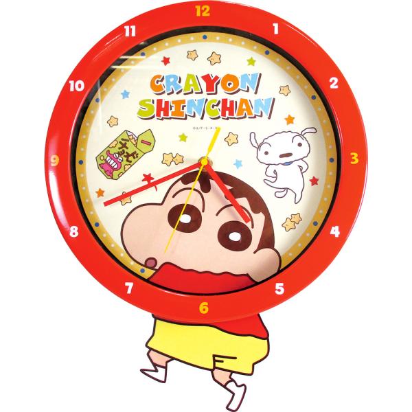 クレヨンしんちゃん 時計 掛け時計 壁掛け時計 しんのすけ 足振りクロック 9月上旬再入荷予約 家具 インテリア 子供部屋 新築祝い グッズ 通販 連続秒針 Usプラザ ファッション雑貨 ナスカ 通販 Yahoo ショッピング