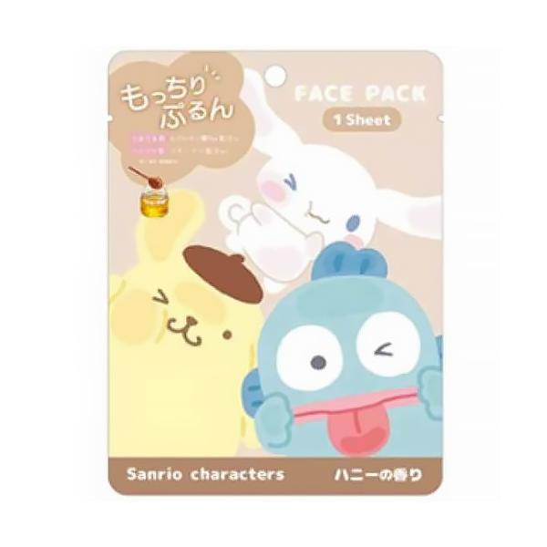 クラックス CRUX サンリオ ムギュットフェイスパック サンリオキャラクターズ 韓国コスメ 保湿 乾燥対策 かわいい キャラクターパック