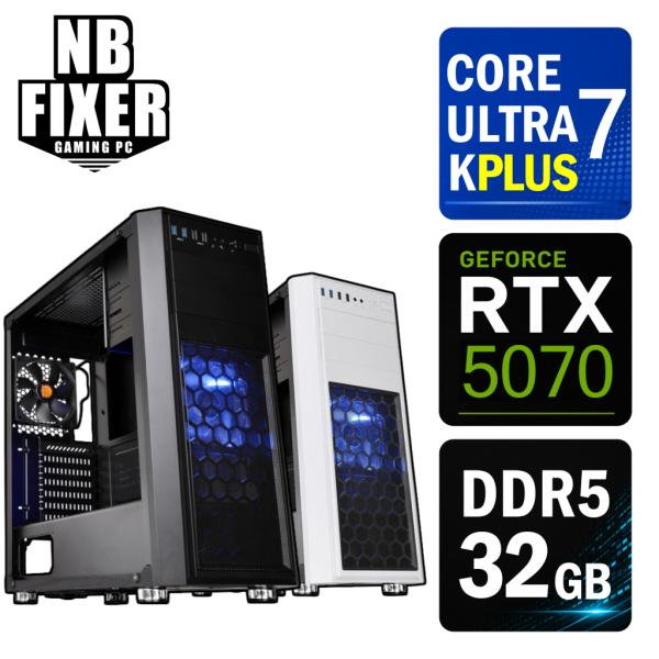 ゲーミングPC（Intel Core Ultra 7 270K Plus/RTX5070/メモリ32GB/SSD）パソコン インテル（intel） ゲーミングPC Core Ultra 7 270K Plus / RTX5070