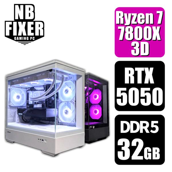 AMD ゲーミングPC Ryzen 7 7800X3D / RTX5050 / メモリ32GB / SSD 1TB