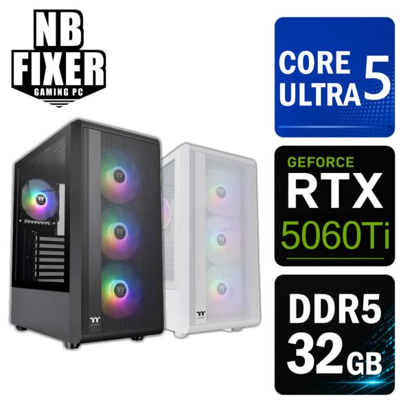 ゲーミングPC（Core Ultra 5 225F/RTX5060Ti/メモリ16GB/SSD）インテル デスクトップパソコン インテル（intel） ゲーミングPC Core Ultra 5 225F / RTX5060Ti