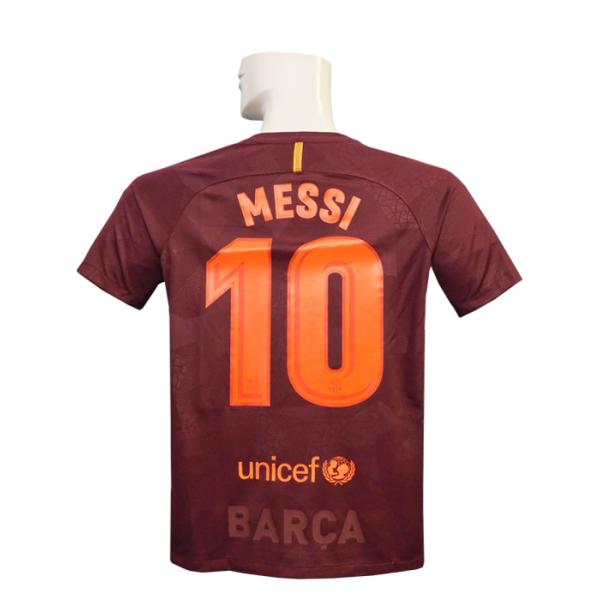 messi ユニフォーム　17-18シーズン　サッカーゲームシャツ 2017-18 Barcelona Player Issue Third Shirt #10 MESSI Size M