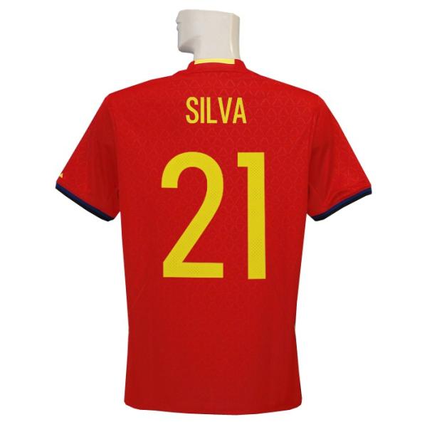 サッカーユニフォーム　メンズLサイズ スペイン代表 シャツ 21 ダビド・シルバ adidas (アディダス) adidas/16/17スペイン代表/ホーム/半袖