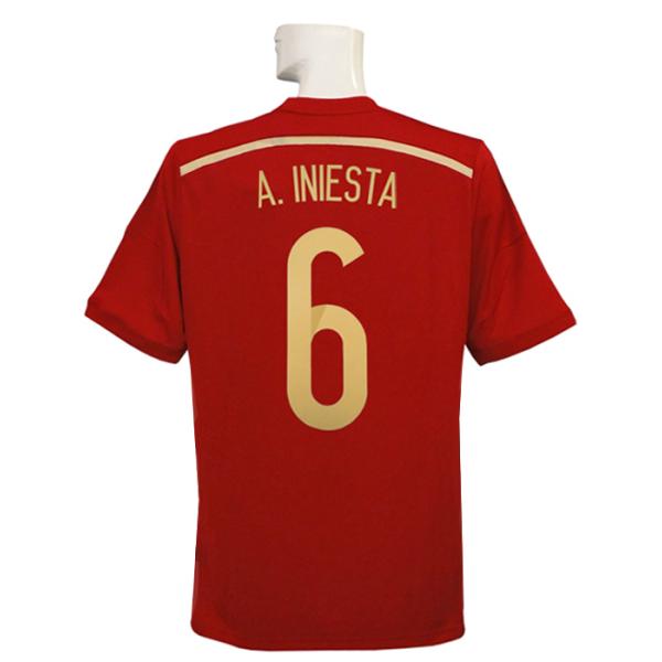 大人も着やすいシンプルファッション 新品 タグ付き Euro16 スペイン代表 A イニエスタ Lサイズ レプリカユニフォーム Reachahand Org