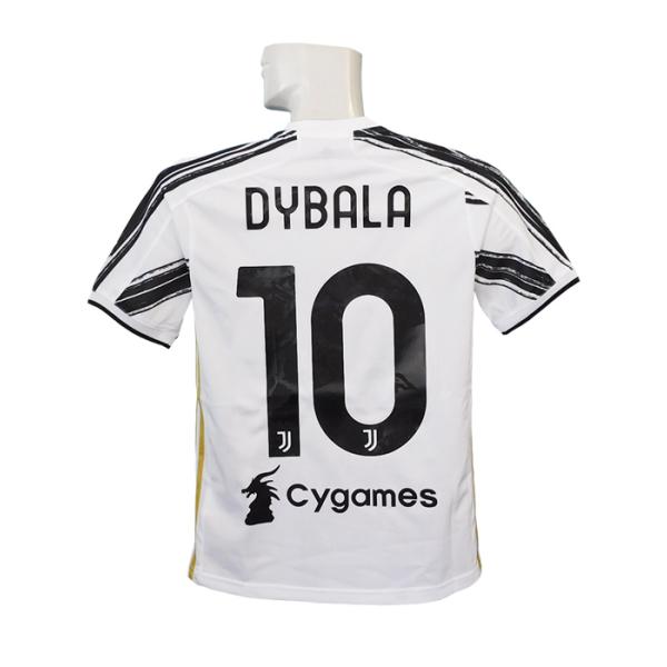 最高品質の 140cmユベントス10周年記念モデル ディバラ子供サッカーユニフォームセット トップス トレーナー