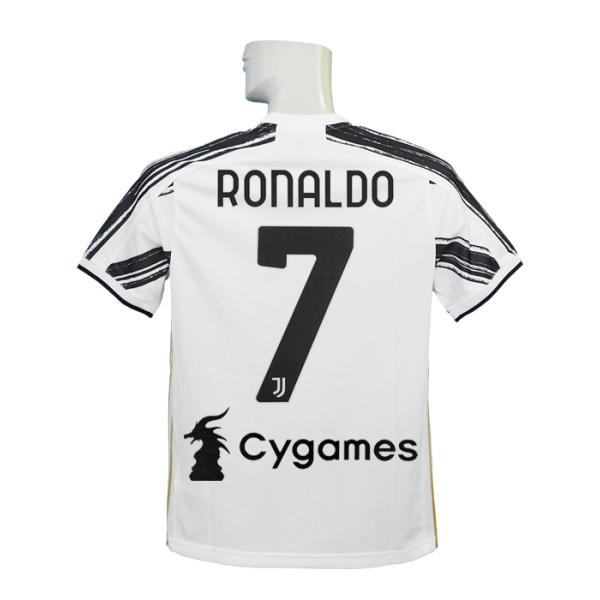 (アディダス) adidas/20/21ユベントス/ホーム/半袖/ロナウド/ジュニア用/スクデットバッジ+レガカルチョ+CYGAMES付/GHP58-EI9900 adidas（アディダス） adidas/20/21ユベントス/ホーム/半袖/ロナウド
