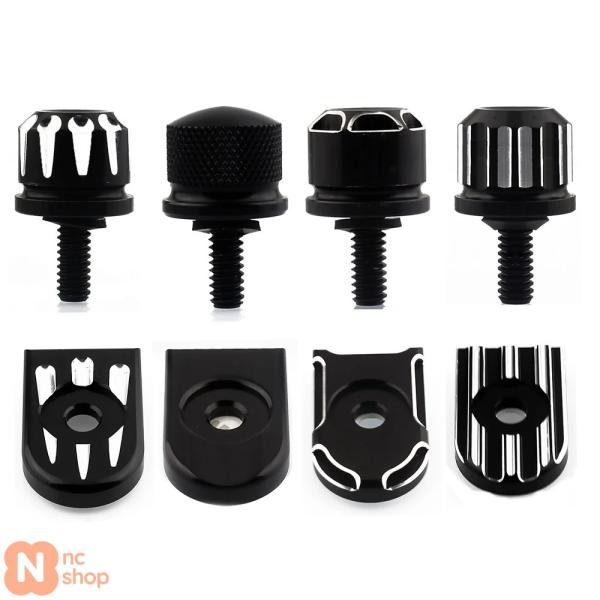 ハーレーシートマウントボルトオニキスコンチョアルミ nc